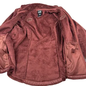 North Face Women's Osito Coat Jacket High Pile Teddy Fleece Size Small‎ Rust thumbnail 5