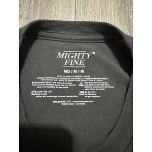 Mighty‎ Fine Wyoming Graphic T-Shirt Womens Medium Gray Souvenir Bison Mountain thumbnail 3