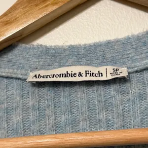 Abercrombie & Fitch Duster Sweater Dress Size Small Blue Ribbed Knit Cardigan thumbnail 3