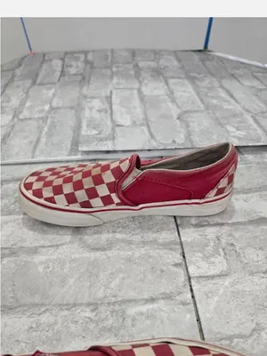 Woman’s Van’s Red Checkerboard Slip-On Shoes thumbnail 3