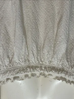 Free People Brynn BohoToo White Textured Long Sleeve Tunic/Blouse S M thumbnail 6