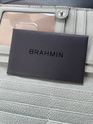 Brahmin Cream Croc-Embossed Wallet thumbnail 5