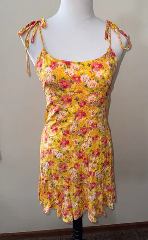 Wild Fable Yellow Floral Sundress thumbnail 1
