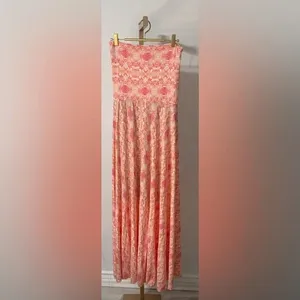 Victoria’s Secret Pink Floral Convertible Maxi Dress or Skirt Size XL thumbnail 5