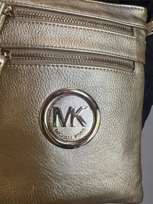 Michael Kors Metallic Gold Crossbody Bag thumbnail 2