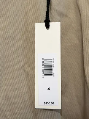 NWT Banana Republic VASTO PLEATED ITALIAN WOOL PANT SIZE 4 KHAKI TAN NEW thumbnail 5