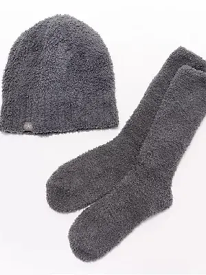 Barefoot Dreams CozyChic Beanie And Sock Gift Set thumbnail 1