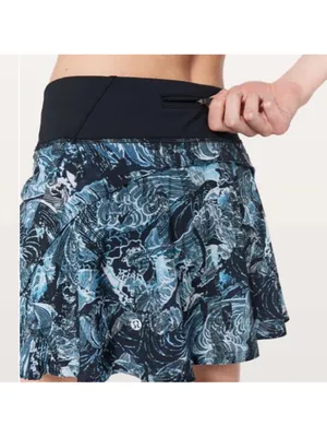 Lululemon‎ Play Off The Pleats Skirt Skort Eternal Wave Starlight Black Womens 8 thumbnail 10