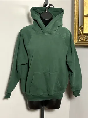 Aritzia 2XS Dark Green Sweatfleece Mega Fit Hooded Pullover thumbnail 1