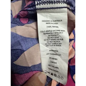 Anthropologie Abel The Label Maxi Dress XS Smocked Tiered Ruffle Flutter Coastal thumbnail 10