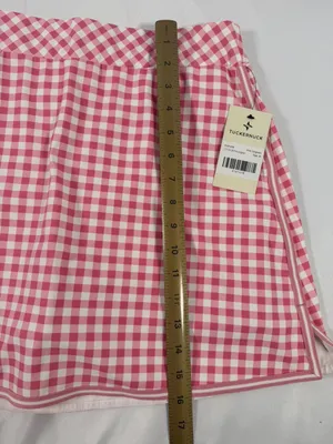 Tuckernuck Karrie Golf Skort in Pink Gingham Size Medium thumbnail 4