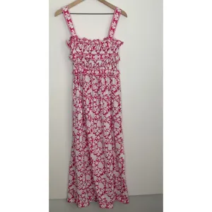 Saylor Denise Tiered Pink Floral Maxi Womens Dress Small thumbnail 5