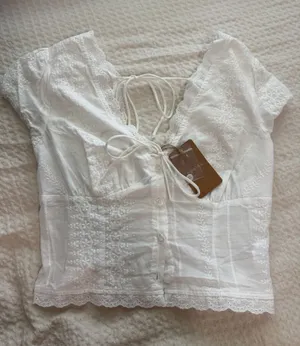 RIHOAS White Lace Short Sleeve thumbnail 1