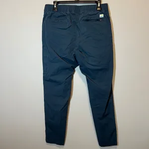 Vuori Ripstop Pant Navy Blue Organic Cotton Stretch Joggers Women's Medium thumbnail 8