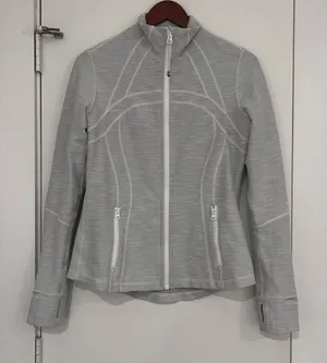 Lululemon Define Full Zip Jacket Heathered Grey thumbnail 1