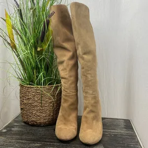 Sam Edelman Tan Caprice Suede Slouchy Knee High Boots 8.5 thumbnail 3