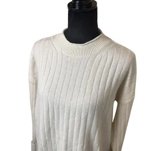 Banana Republic Womens Ivory Ribbed Roll Neck Sweater Merino Wool Cashmere Small thumbnail 3