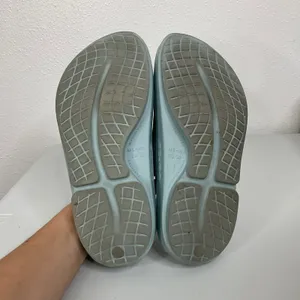 OOFOS OOahh Sport Flex Recovery Slides Blue Camo‎ Mens 6 Womens 8 EU 39 Sandals thumbnail 4