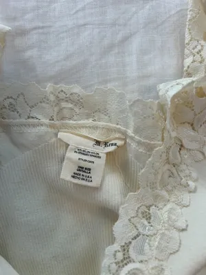 Yellow Lace Cropped Tank Top thumbnail 3