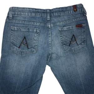 "A" Pocket Boot Cut Jeans - Size 28 thumbnail 5