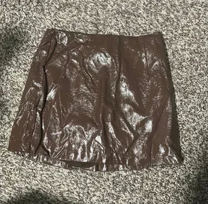 Abercrombie Vegan Leather Skirt Brown thumbnail 1