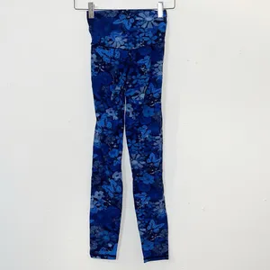 Aerie offline real me xtra floral butterfly 7/8 high rise blue leggings thumbnail 6