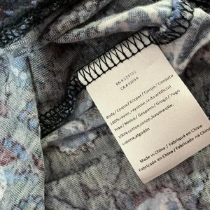 One September Embroidered‎ Tank Top Sleeveless Tiered Blue Floral Anthropologie thumbnail 6