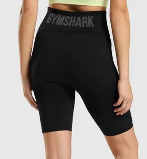 Gymshark Flex Cycling Shorts BLACK thumbnail 1