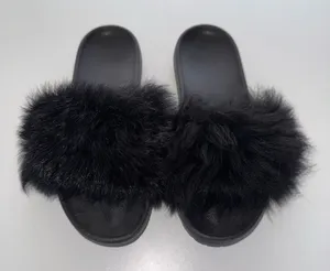 UGG fur sandal slides size 7 thumbnail 1