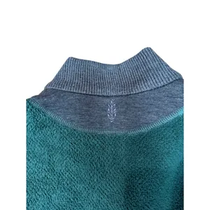 Free People FP Movement Moutain Dreamin Reversible Fleece Quarter Zip Green XS thumbnail 3