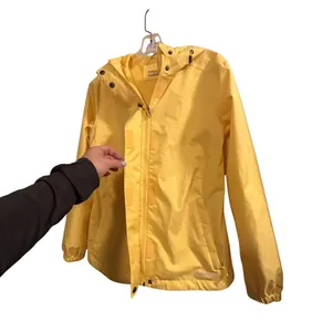 Avalanche Outdoor Supply Company Yellow Hooded Rain Jacket Women's‎ Small thumbnail 7