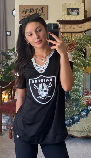Fanatics Raiders Football Tee Shirt Women’s thumbnail 1