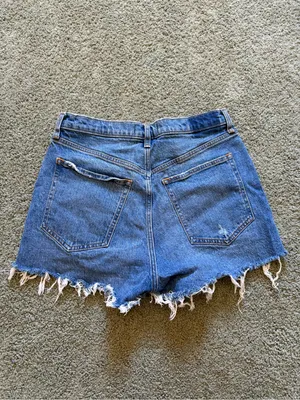 Abercrombie & Fitch Curve Love The Mom Short High Rise Size 30/10 Distressed thumbnail 2