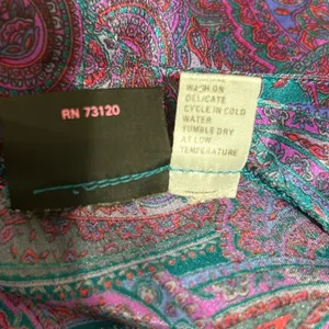 VTG Fredericks Of Hollywood Women‎ Satin Paisley Mini Slip Dress S Y2K Lingerie thumbnail 6