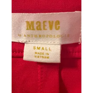 Maeve by Anthropologie Red Strapless Peplum Tube Top Side Zip Small thumbnail 5