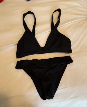 l*space ribbed black bikini thumbnail 1