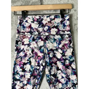 Lululemon Align Leggings‎ II 25" Utopia Multi Floral Purple White Size 6 thumbnail 2