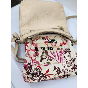 Brighton Cream Leather Crossbody with Front Pocket thumbnail 13
