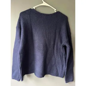Tribal Jeans Navy Blue Ski Sweater Medium thumbnail 2
