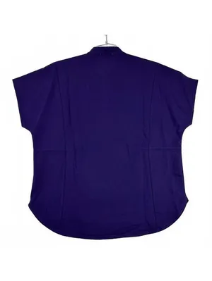 Figs Montex Mock Neck Scrub Top 1/4 Zip Shirt Purple Oversized Uniform XXL 2XL thumbnail 2
