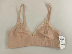 Jenni Intimates NWT Chai Being Lace Trim Bralette Size M thumbnail 1