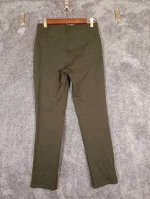 Quince Ultra Stretch Ponte Straight Leg Pant Olive Office Career Professional PS thumbnail 5