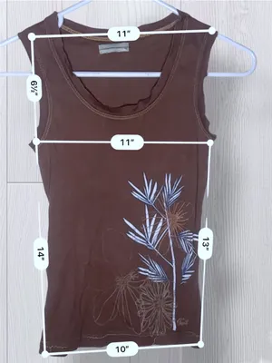 O'NEILL Women’s Vintage Y2K Graphic Tank Top Mauve Plum Dusty Rose Floral Palm thumbnail 9
