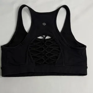 Lululemon Athletica Classic Black Sports Bra thumbnail 2
