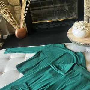 Stars Above Green Sparkly Two Piece Pajamas Set Size XXL thumbnail 4