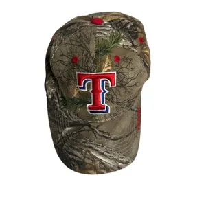 Texas Rangers '47 Brand Adjustable Camo Hat‎ Unisex Embroidered Logo thumbnail 2
