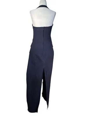 Lioness 1999 Maxi Dress in Navy Small New Womens Long Gown thumbnail 5