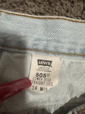vintage 1995 light wash 505 low rise jeans thumbnail 4