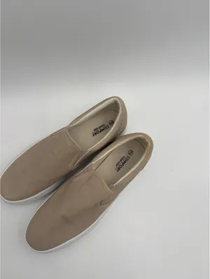 Comfort Every Step Womans 9 Slip-On Casual Shoes in Beige with White Sole thumbnail 5