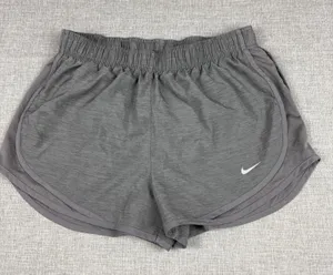 Nike Dri-FIT Running Shorts Womens M Gray 3 In Lined Athletic Pockets DB4487-067 thumbnail 1